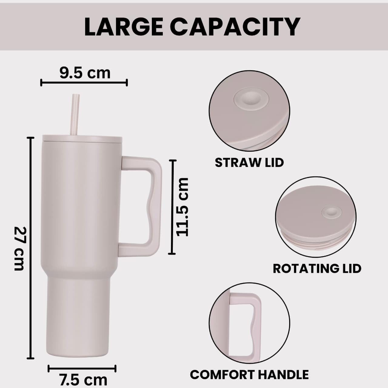 HydraSip™ Stainless Steel Tumbler 1200ML